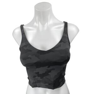 Lululemon Align Black Camo Camouflage Army Sleeveless Sports Bra Crop Tank Top 2
